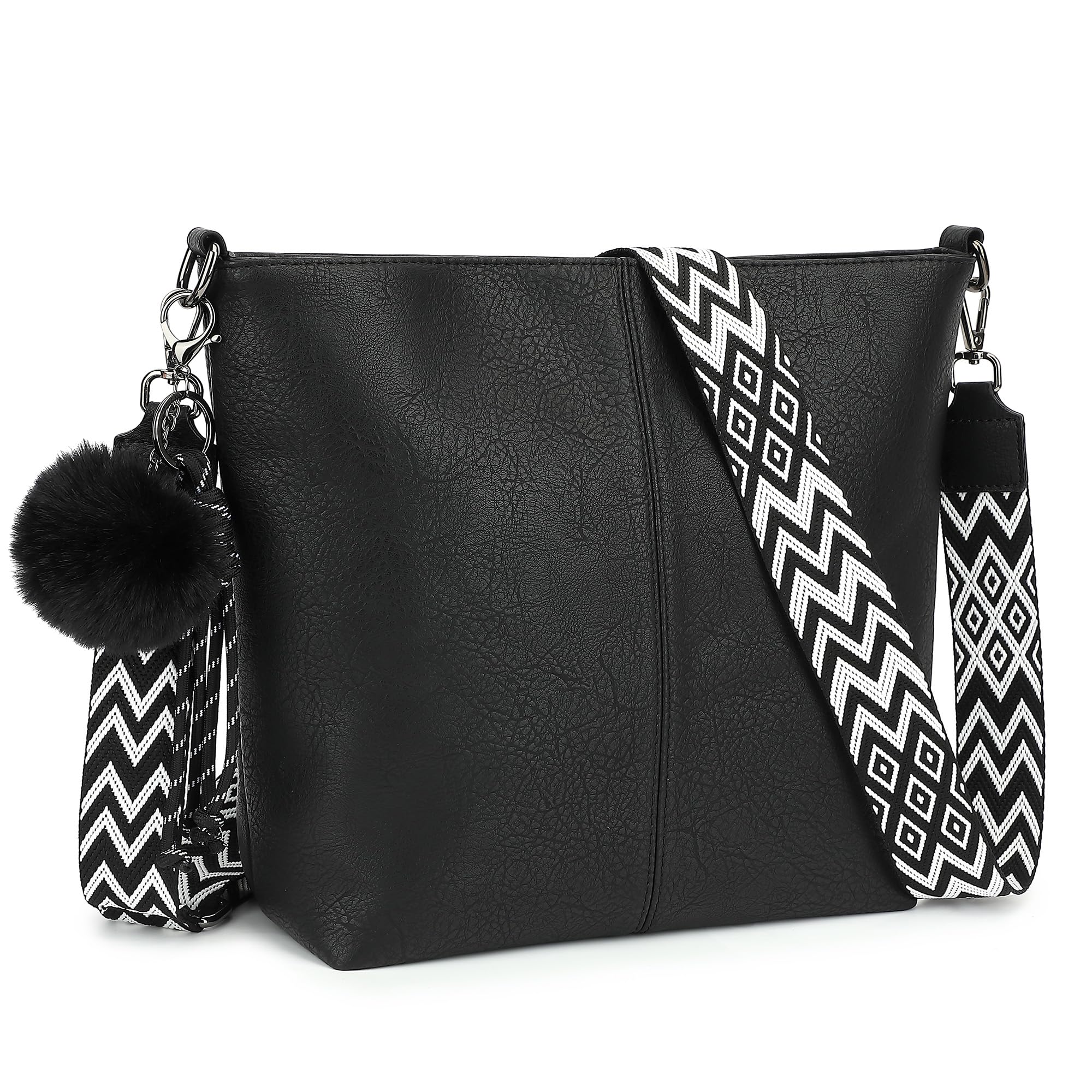 TANTOMI Crossbody Bags for Women Trendy Vegan Leather Purses and Hobo Handbags Shoulder Bags With Adjustable Strap