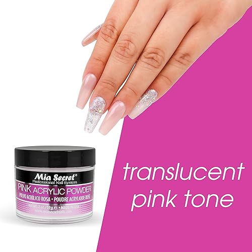Miniatura 6 de Mia Secret Sistema profesional de uñas acrílicas en polvo acrílico rosa de 2 onzas