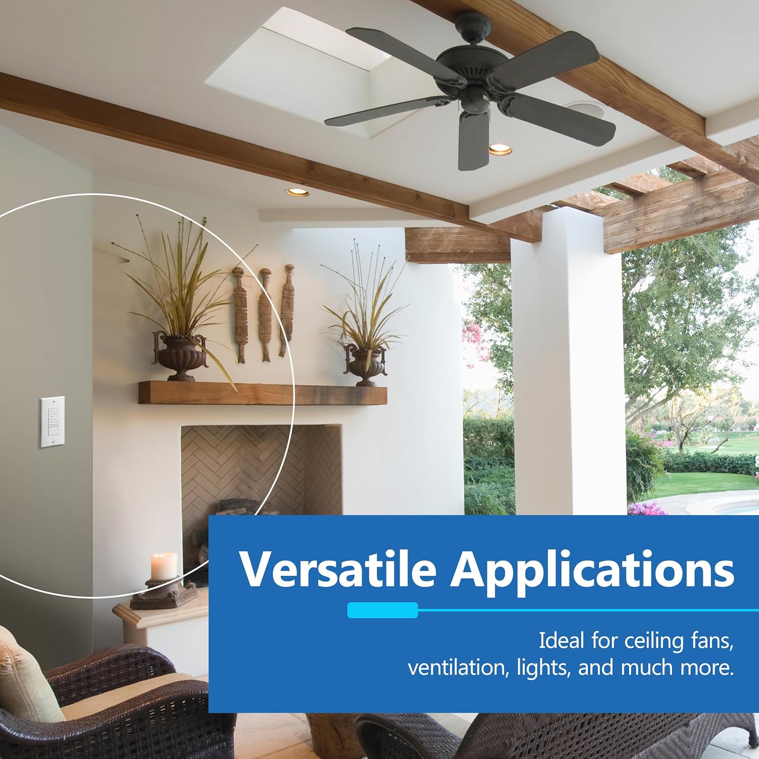 LIDER Countdown Timer Switch in Outdoor Patio