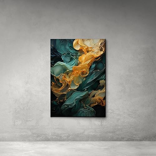 Miniatura 3 de Green White Gold minimalist texture Prints Green wall art green canvas Prints green abstract art Lime Green canvas wall art, Canvas Prints, Art Print