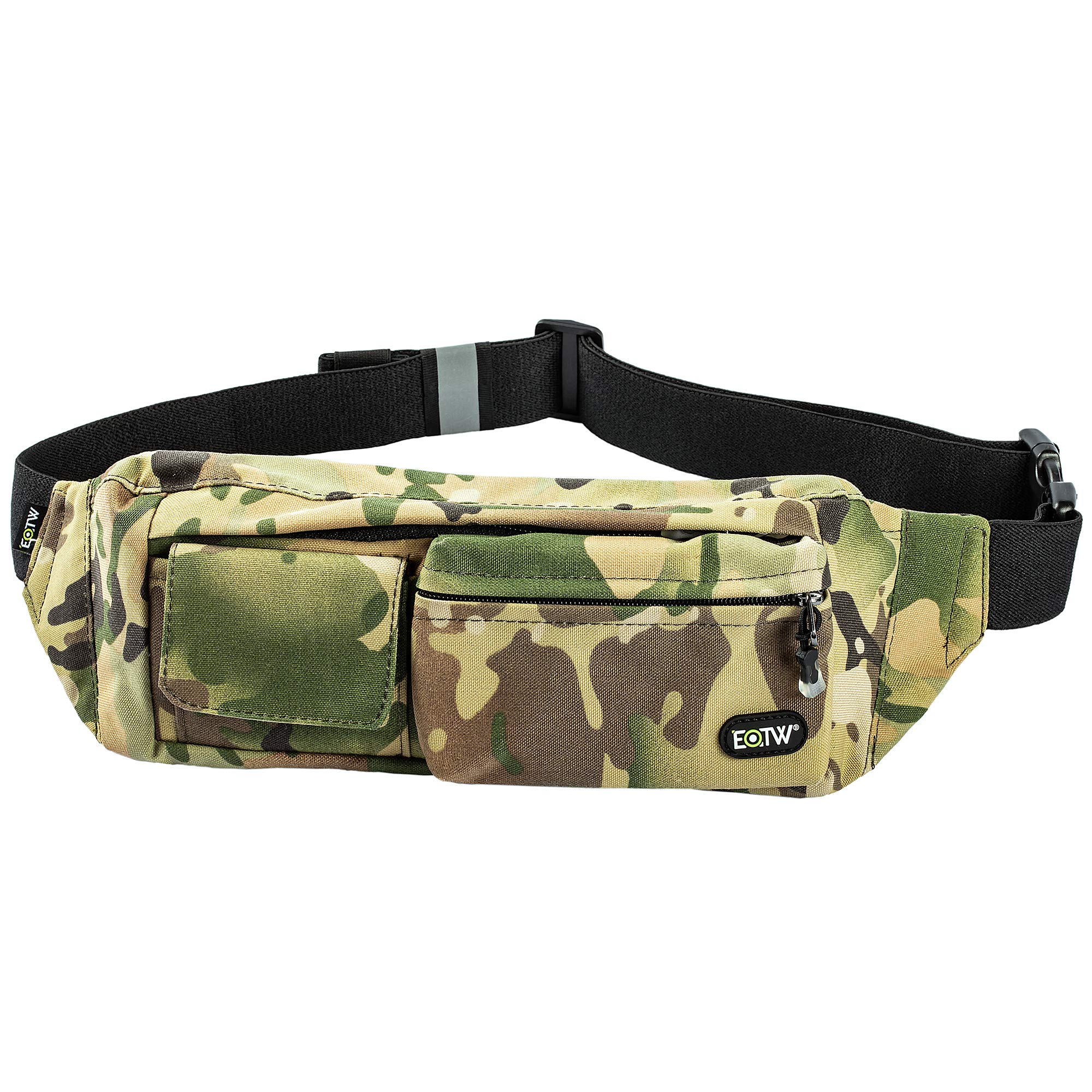 EOTW Fanny Pack for Men Women, Waist Bag with 4 Pockets for Running Hiking Travelling Walking, Lightweight Crossbody Chest Bag Easy Carry Any Phone