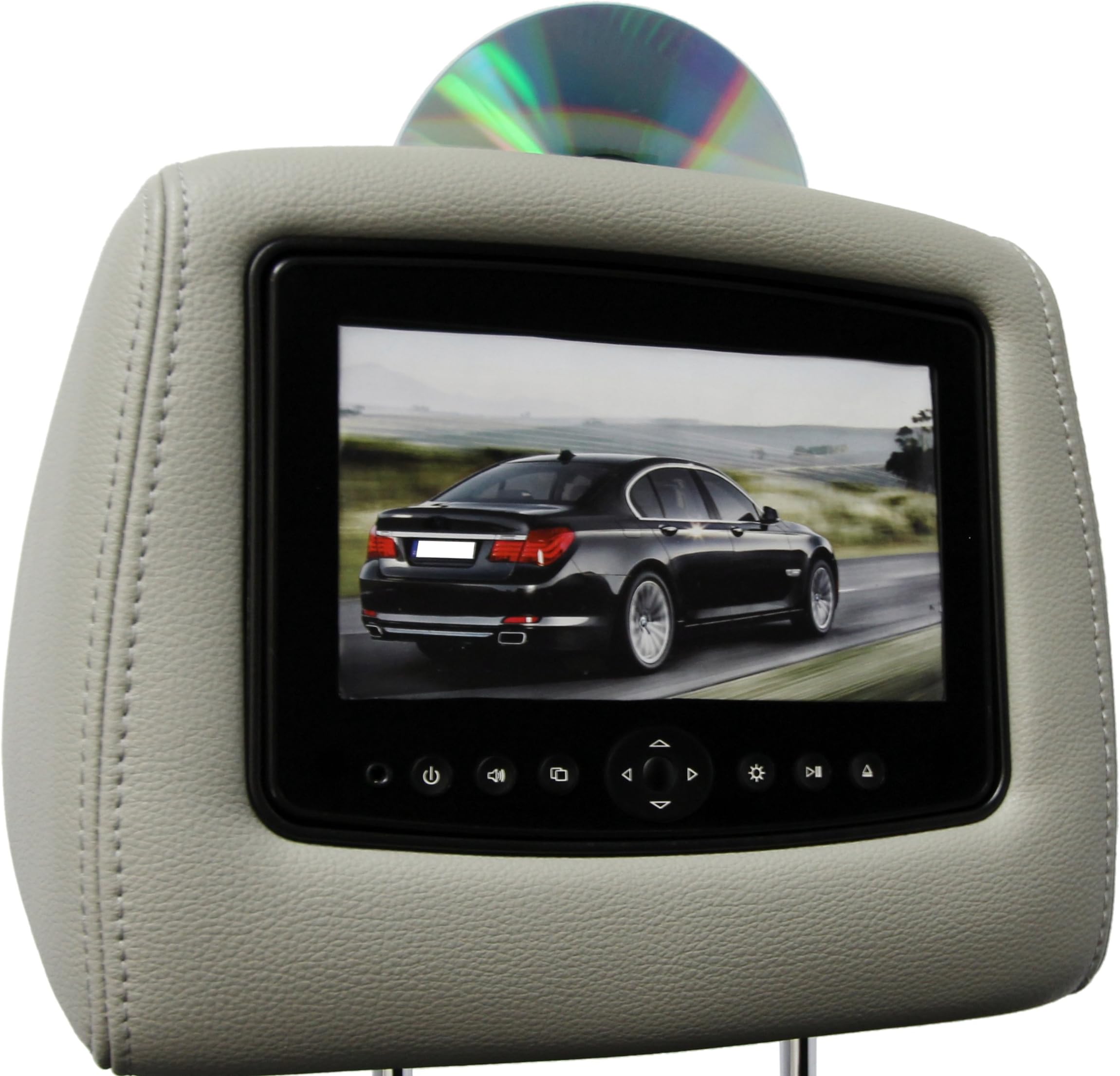 by Rosen CS-CHAVA07-G01 Single DVD Headrest System