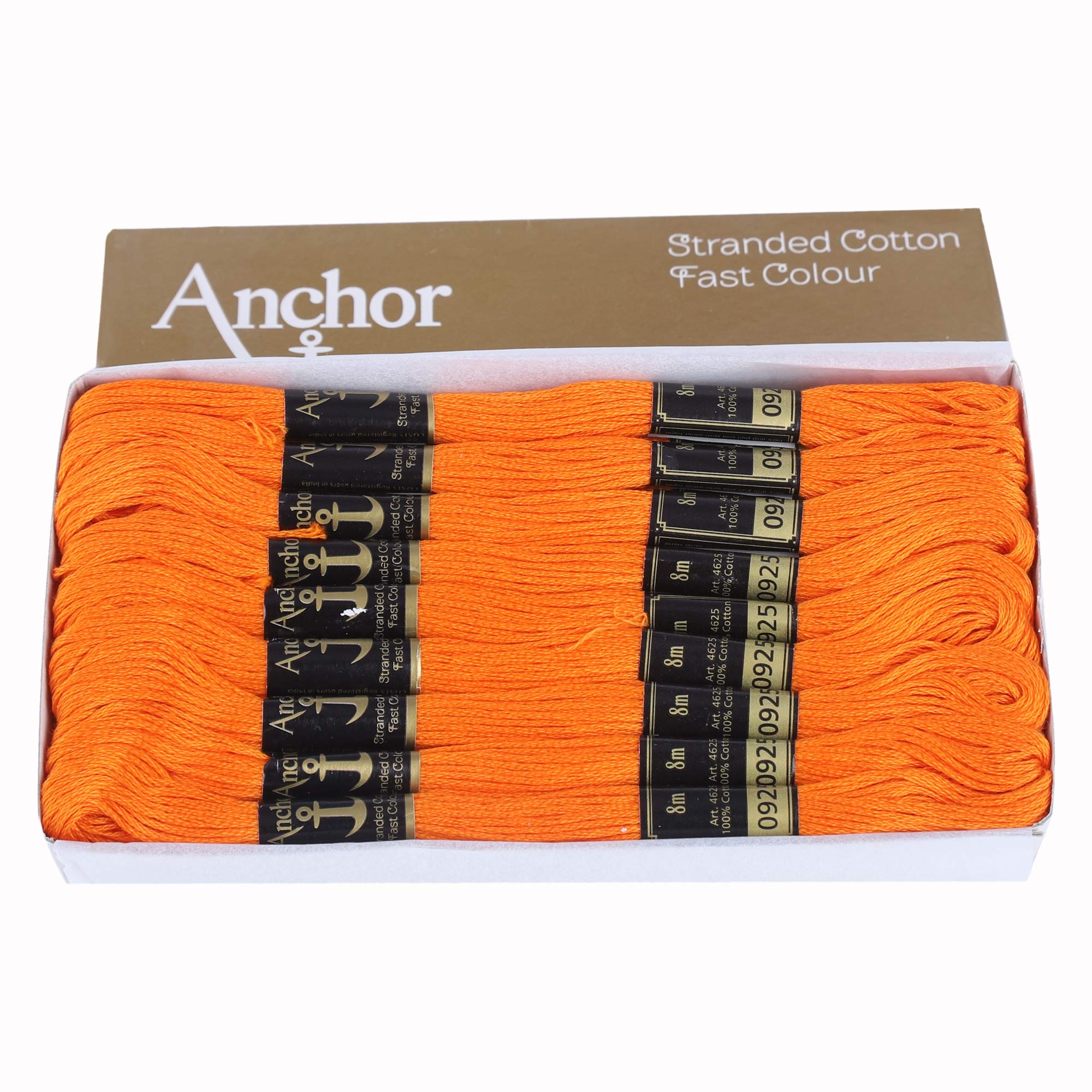 OBEROI INDIAN HANDICRAFTS Anchor Beautiful Embroidery Cotton Threads, 8 m Each Skeins - Pack of 25 Skeins