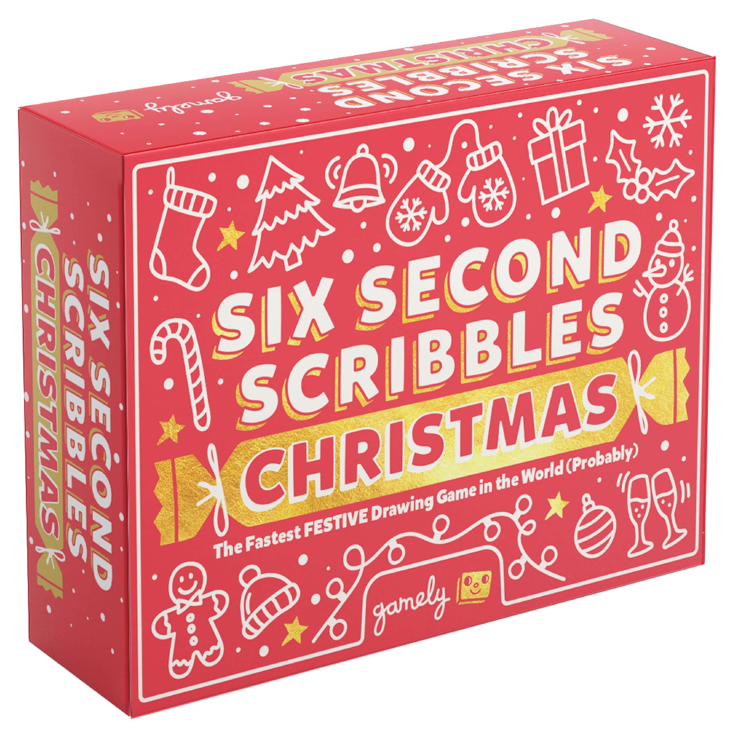 Six Second Scribbles Christmas: The frantically fast and fantastically fun drawing game | A family friendly party game for children, teens and adults (Christmas Edition)