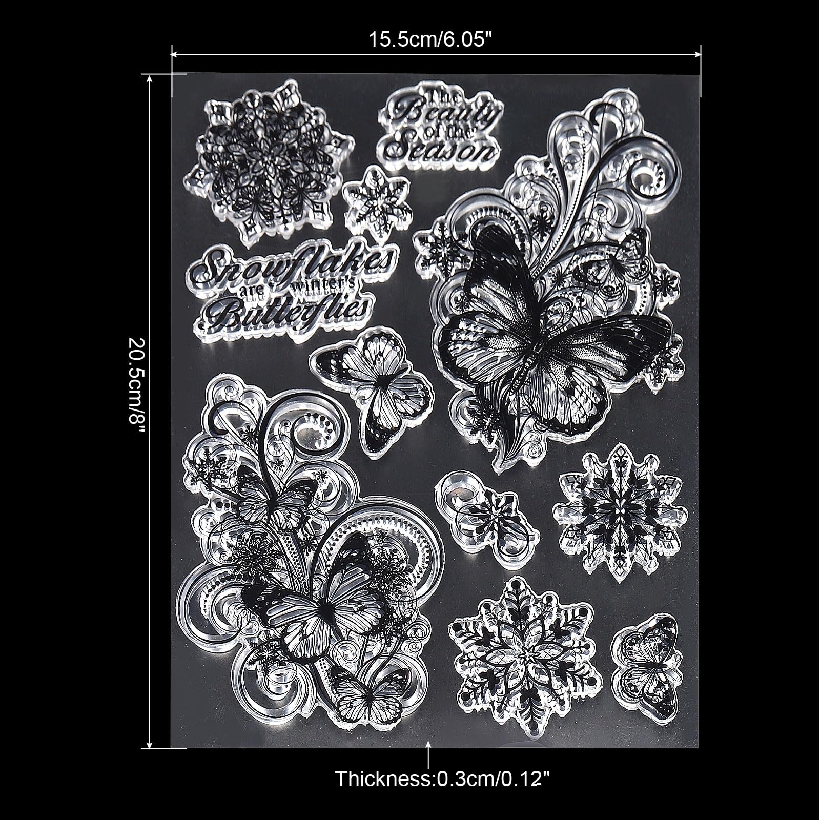 PATIKIL Transparent Silicone Stamps - Image 2