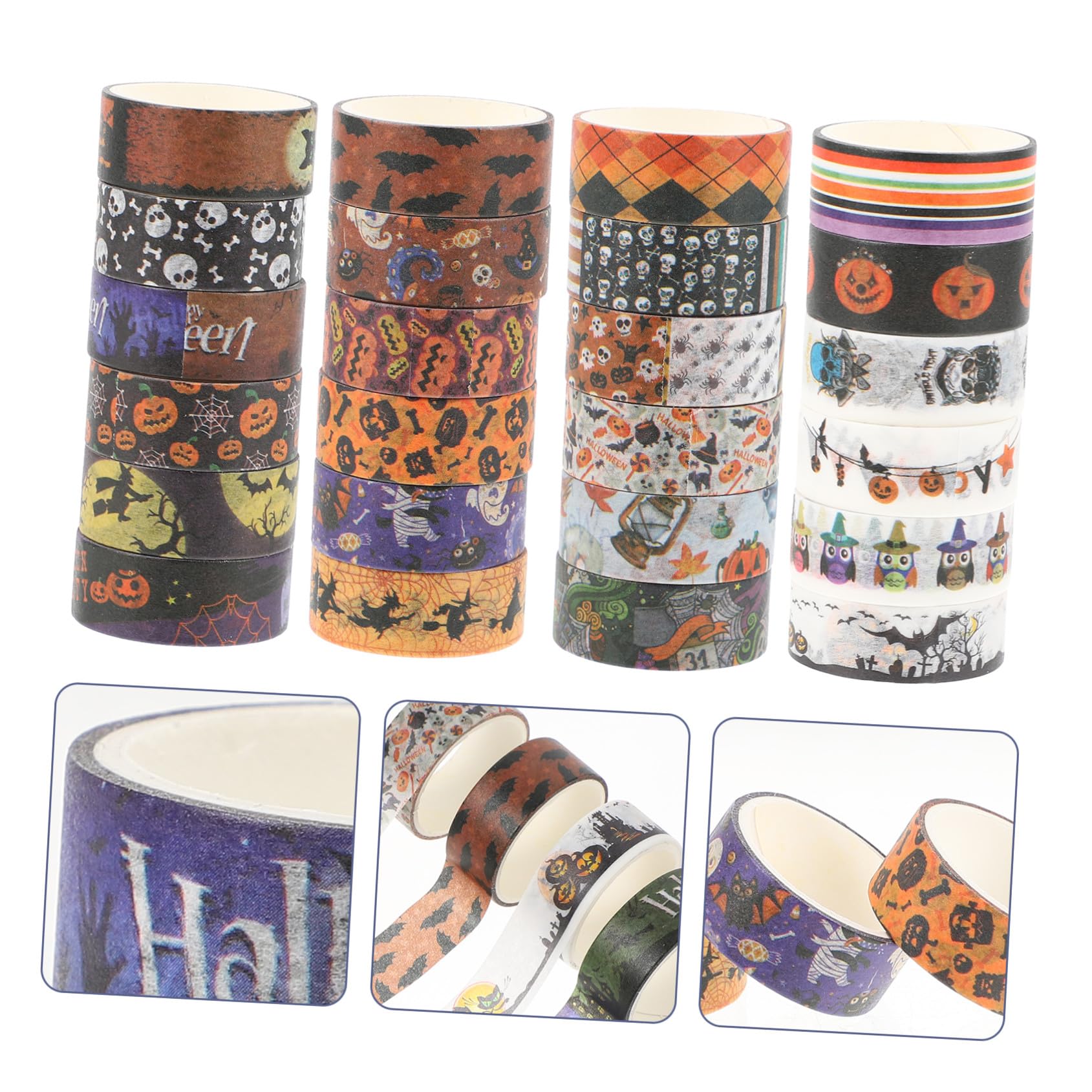 SEWACC 168rollos Cintas Washi De Halloween Decorativos para Manualidades y por y Proyectos