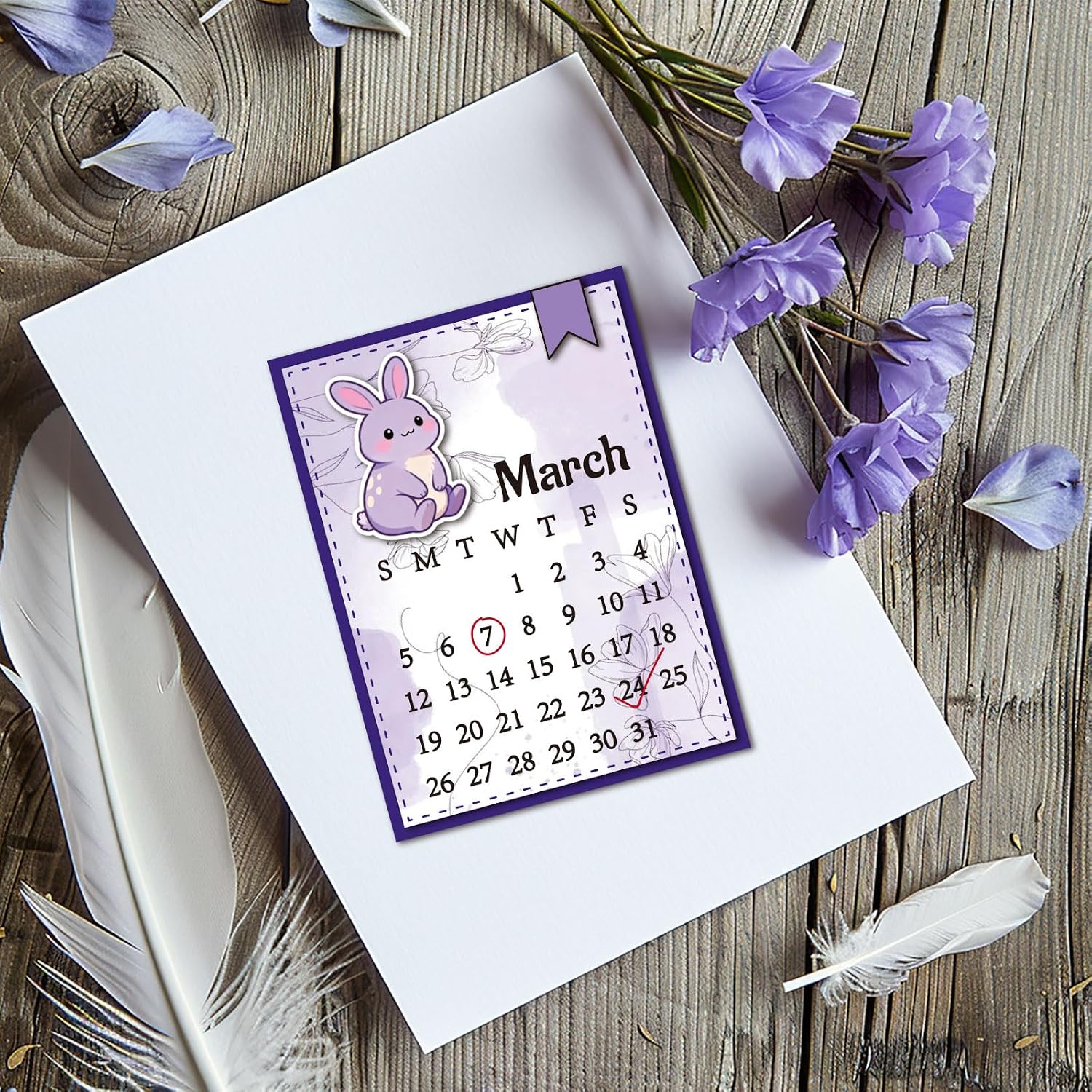 GLOBLELAND Vintage Planner Calendar Cling Rubber Stamps 8.7x7 inch Month Calendars EVA Cling Mount Stamp Retro Time Labels Rubber Stamps Set for Card Making Photo Album Decoration DIY Scrapbooking