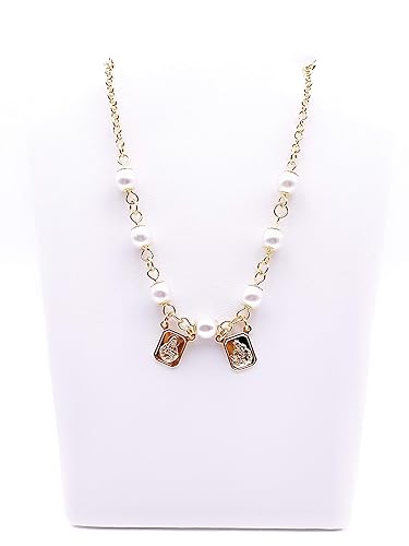 Miniatura 2 de Catholic Scapular Jesus and Virgin Mary Medal 17 Inches Necklace