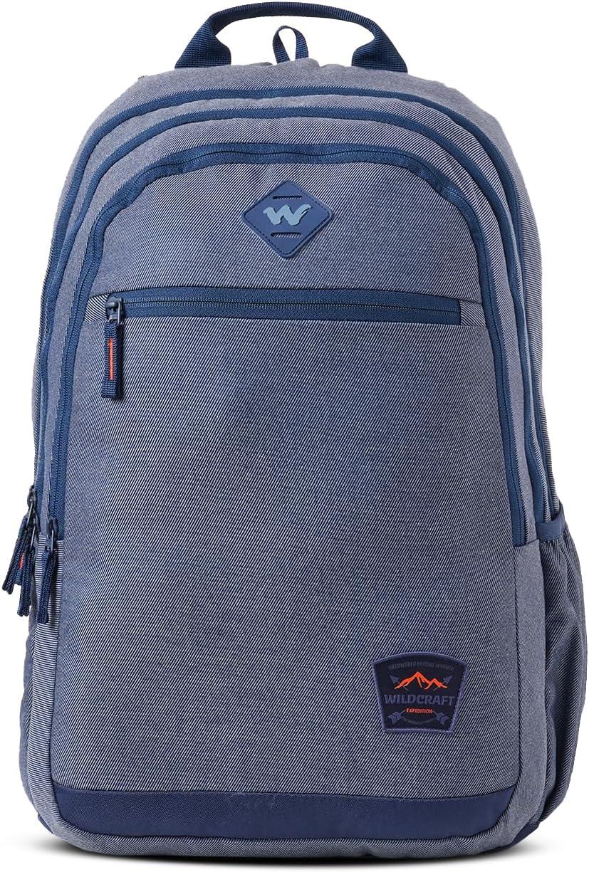 Wildcraft Polyester Expedition LPBP 45 Pro Laptop Backpack for Travel Gym Office | Unisex Backpack for Men & Women | Stylish Durable & Comfortable (Blue)