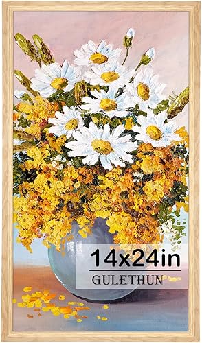 Vista 190 de GULETHUN Marco de fotos de 24 x 36 pulgadas, marco para póster blanco, decoración del hogar, marcos naturales de galería, formato horizontal