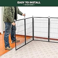 Vista 3 de FXW Rollick - Corralito para perros para patio, campamento con casa rodante, patentado, 40 pulgadas, 32 paneles