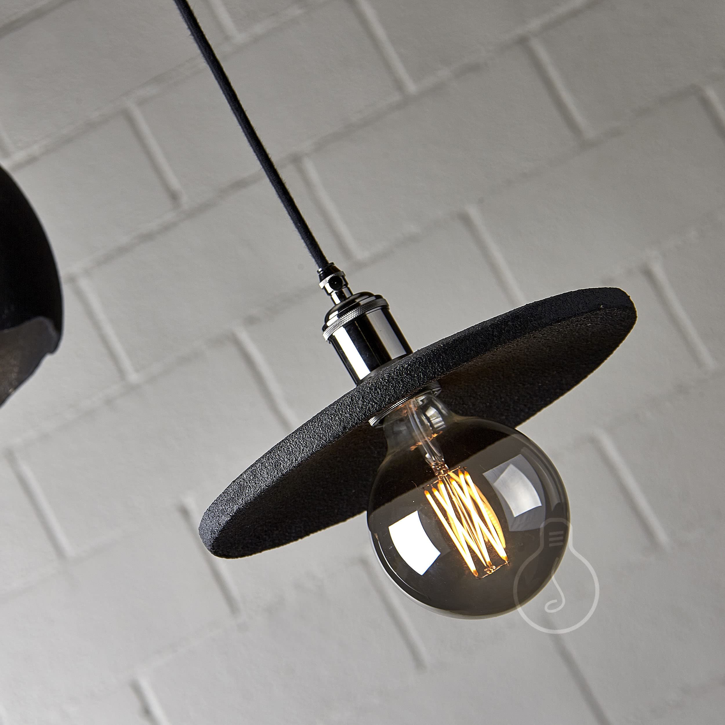AMARCORDS - Dimmable LED Bulb, Vertical Filament, 2200K Warm Light, Globe-Type Smoky Glass, E27, 4W, Smoky Globe - Image 4
