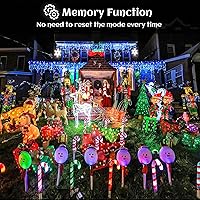 Vista 8 de Luces de carámbano, luces de Navidad de 33 pies con 400 LED, 75 caídas, 8 modos, enchufable e impermeable, para festividades, boda, fiesta, hogar