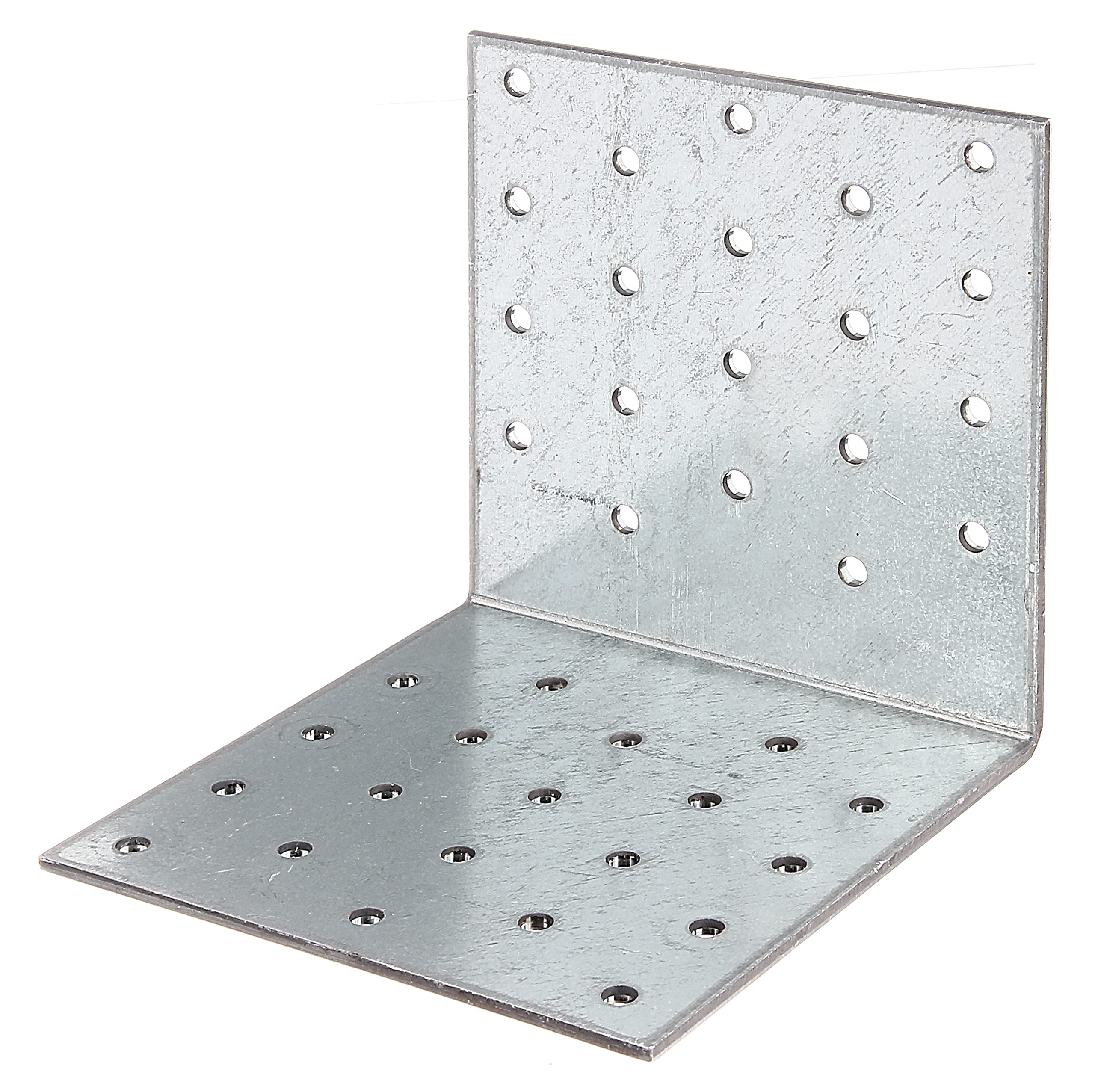 Alberts Steel 330903 Perforated Plate Angle | Sendzimir Galvanised | 100 X 100 X 100 Mm | Set Of 25