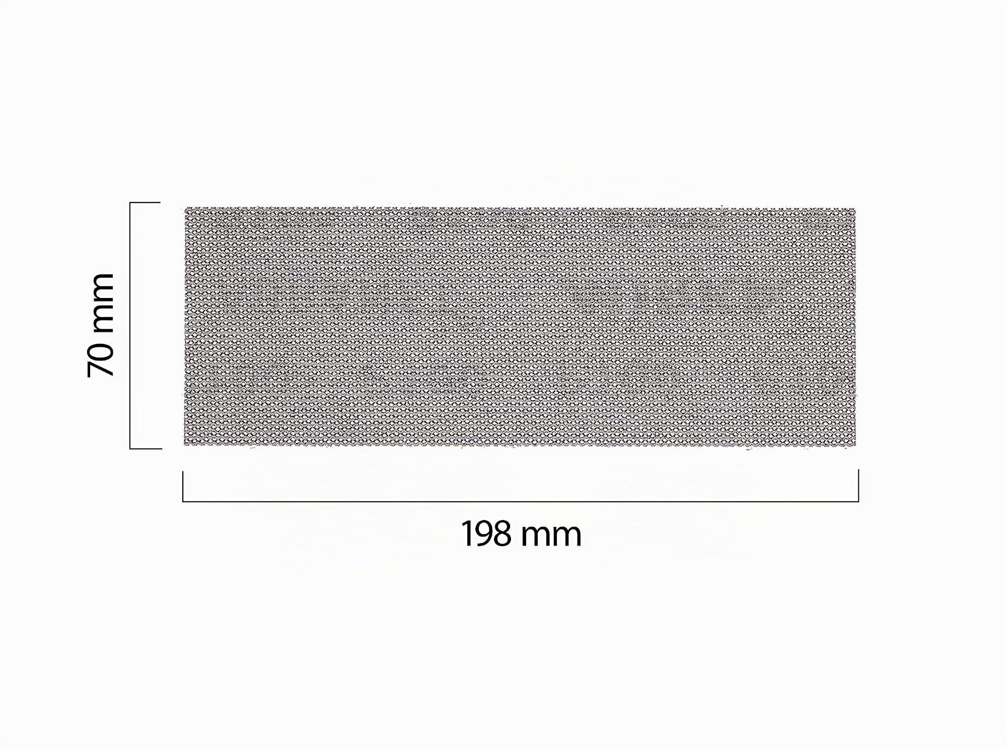 Mirka Abranet strisce abrasive 70x198 mm grana P150 a strappo 50 pz | Rete abrasiva a strappo grana P150 ideale per levigare legno stucco vernice plastica compatibile con levigatrici Mirka