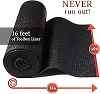 Vista 5 de B&C Home Goods Forro antideslizante para caja de herramientas, ajustable, protege herramientas, 16" x 16 pies