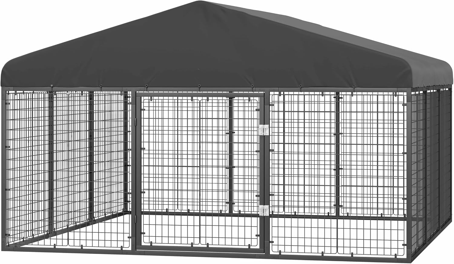 Petony Large Outdoor Dog Enclosure,Heavy Duty Dog Cage with
