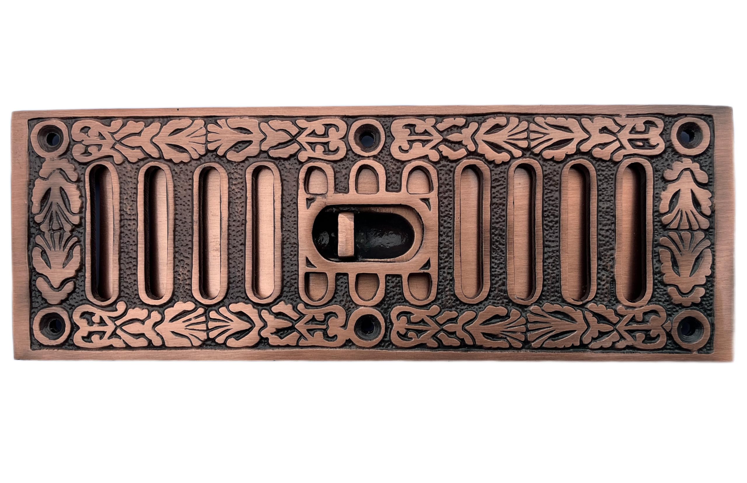 Harrington Marley Aluminium Victorian Style Air Brick Cover Sliding Vent Ornate/Decorative Antique Copper Finish