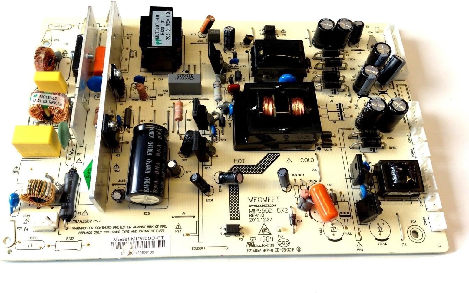 GOODMANS GVLEDHD50 & 32 50in & 32in TV MIP550D-6T REV:1.0 POWER SUPPLY BOARD