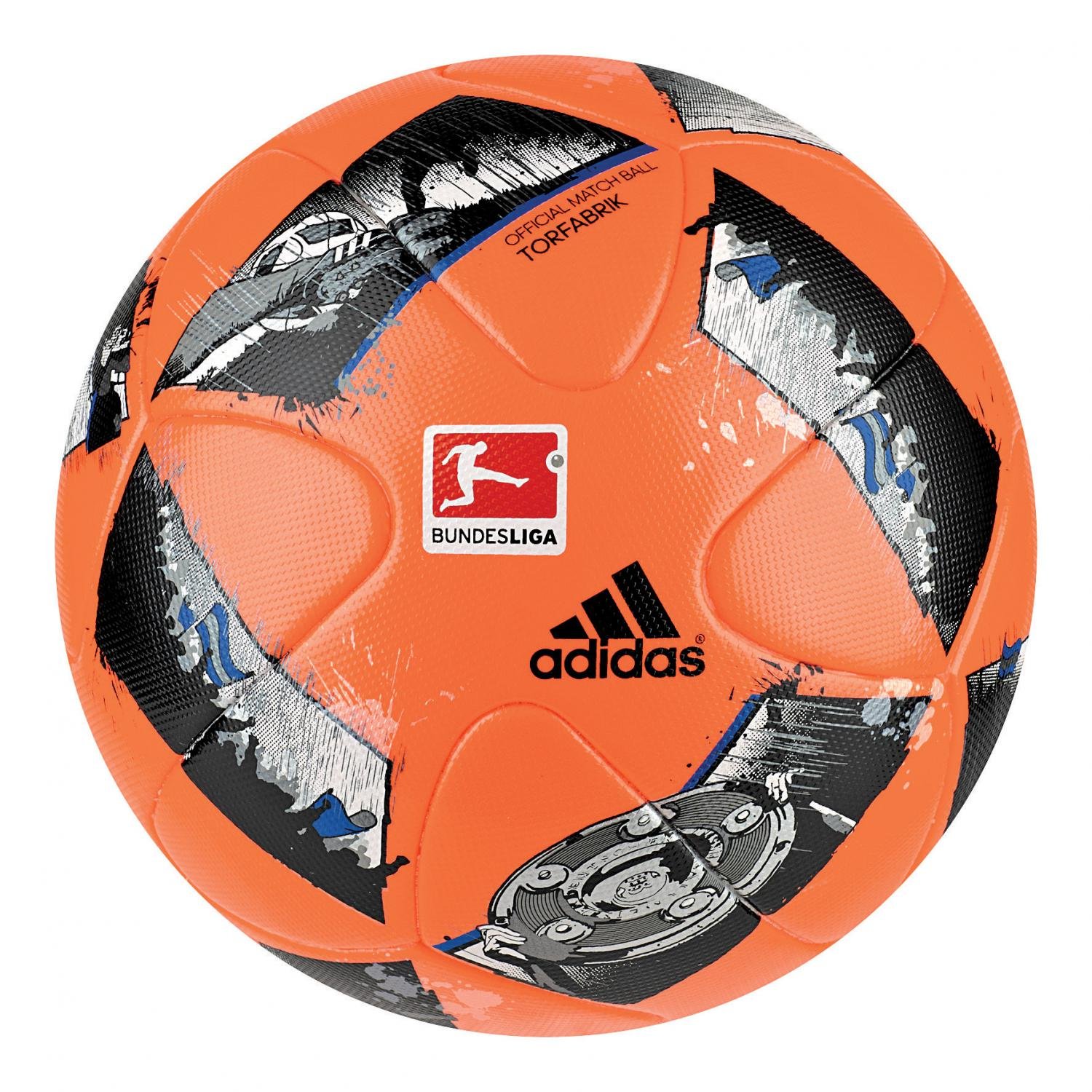 adidas AO4836 Ballon de Football Solar Orange/Bleu/Noir