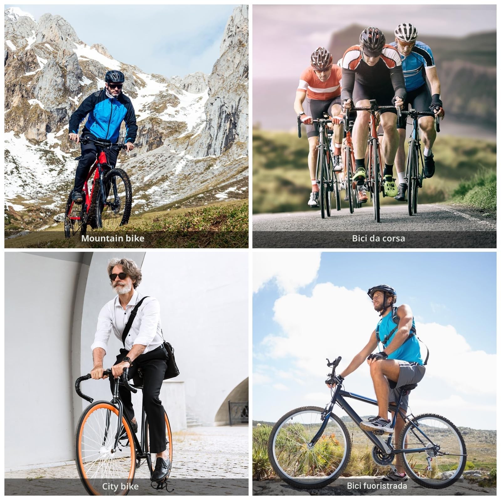 Homoto Sella Bici Da Corsa,Sella MTB Con Copertura Impermeabile Unisex accessorio per sellino per mountain bike, sellino comoda rimovibile e sostituibile