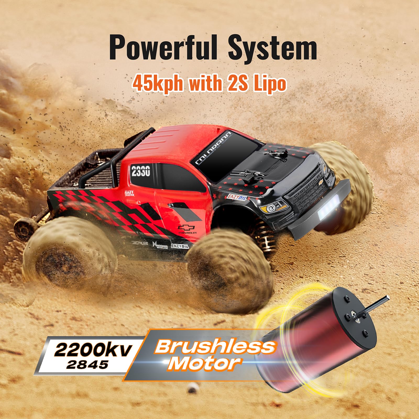 Amazon.com: BEEZRC EAZYRC 1/18 RC Monster Truck Fast RC Offroad