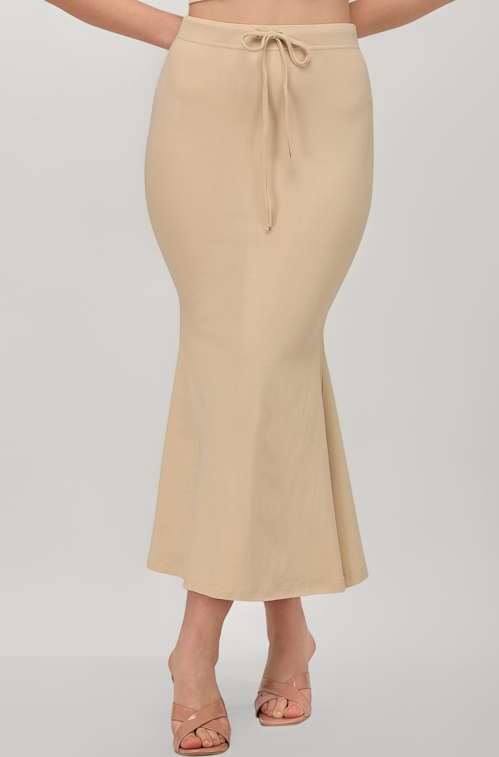 Mehrang Stretchable Saree Shapewear Petticoat for Women, Cotton Blended,Petticoat,Skirts for Women,Shape Wear Dress for Saree