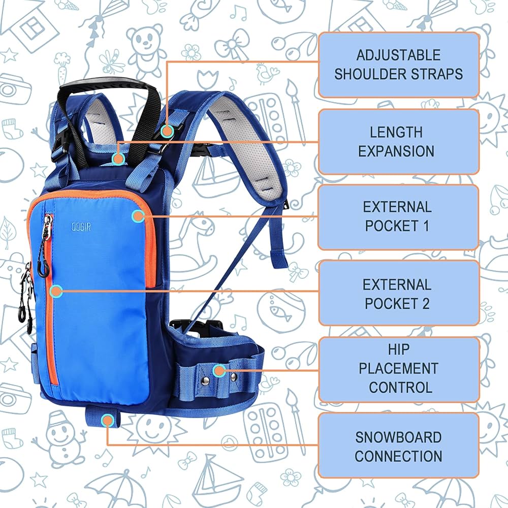 Amazon.com : QOGIR Ski and Snowboard Harness for Kids: Learn
