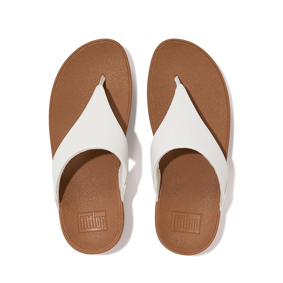 FitFlop I88024-040 LULU LEATHER TOEPOST White US06 : Amazon