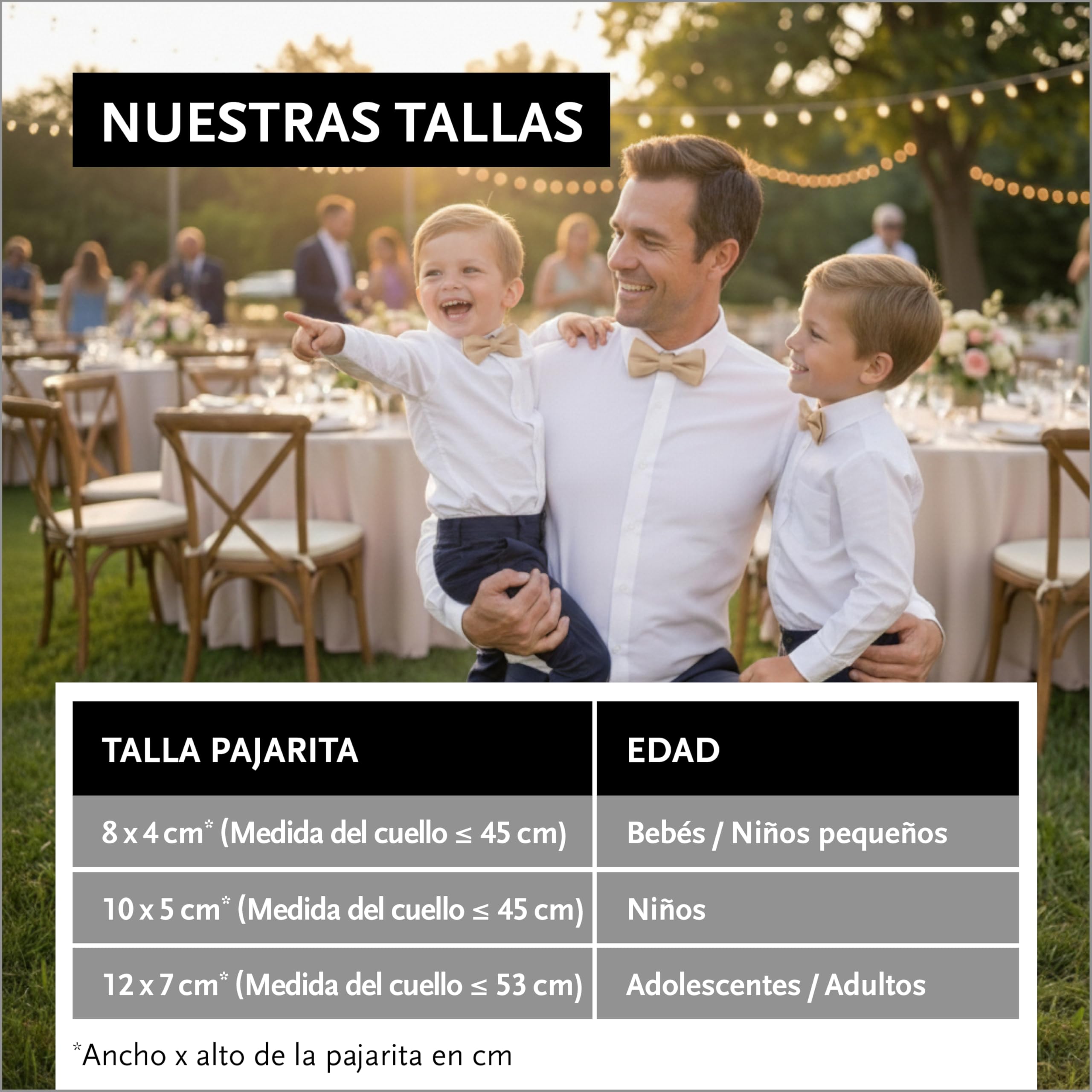 DonDon Pajarita niño bebés y hombre aspecto sedoso brillante, preatada y ajustable en longitud, fabricada en poliéster: accesorio festivo para bodas, comuniones y celebraciones