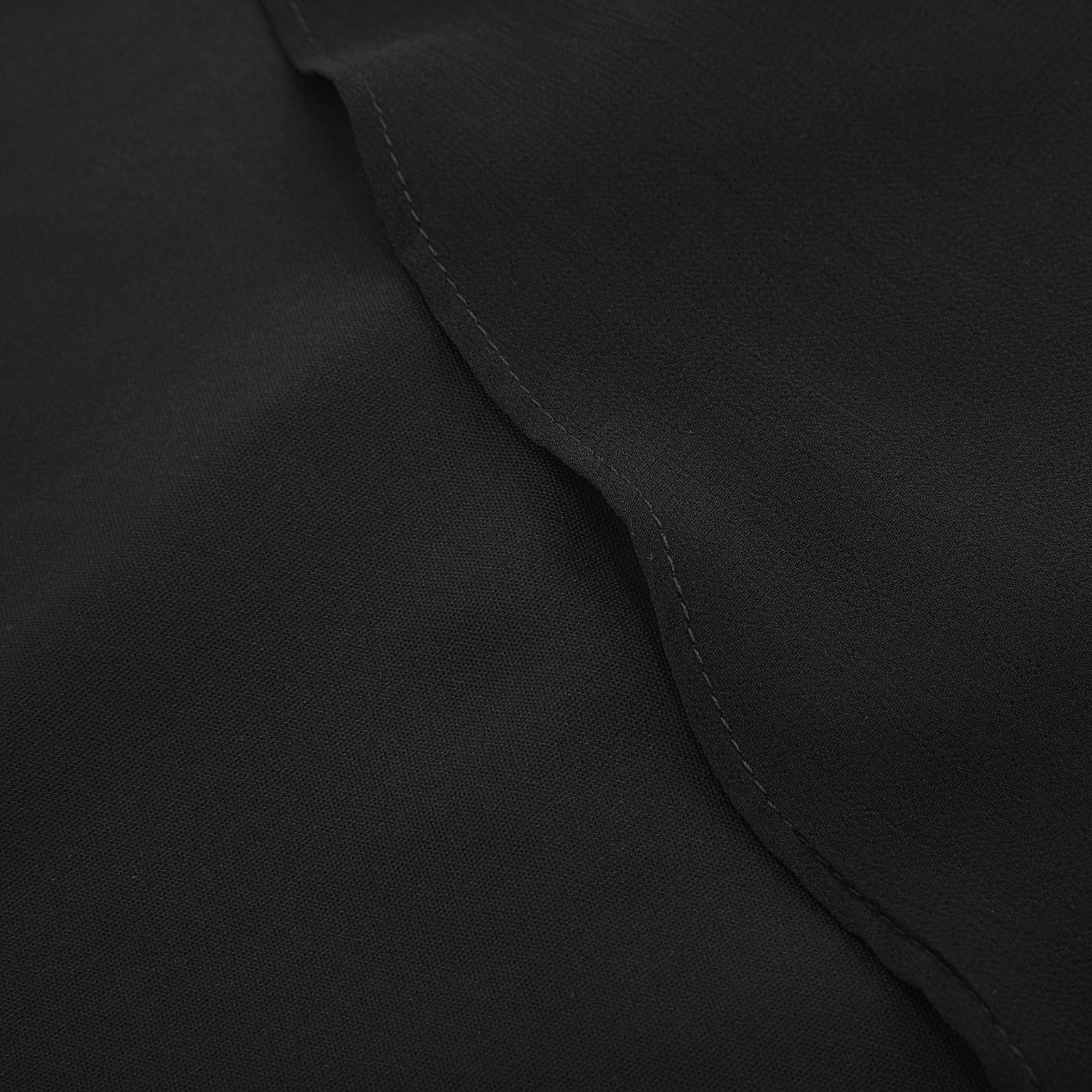 Hanna Nikole Vestido de Gasa Elegante para Mujer, Talla Grande, elástico, Color Negro, XXL