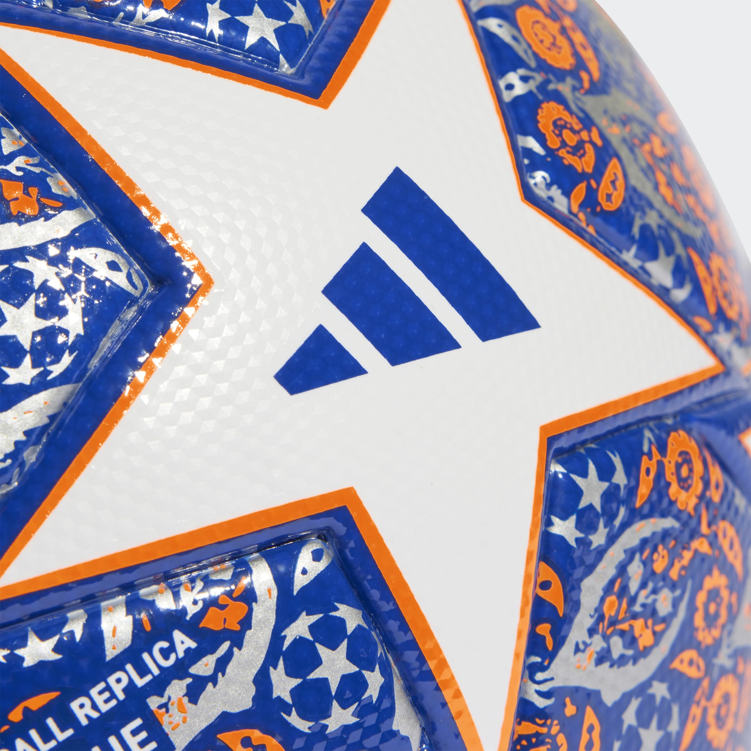 adidas Unisex - Adulto Pallone Da Calcio Ucl Lge Is, White/Team Royal Blue/Solar Orange/Silver Met., HU1580, 4