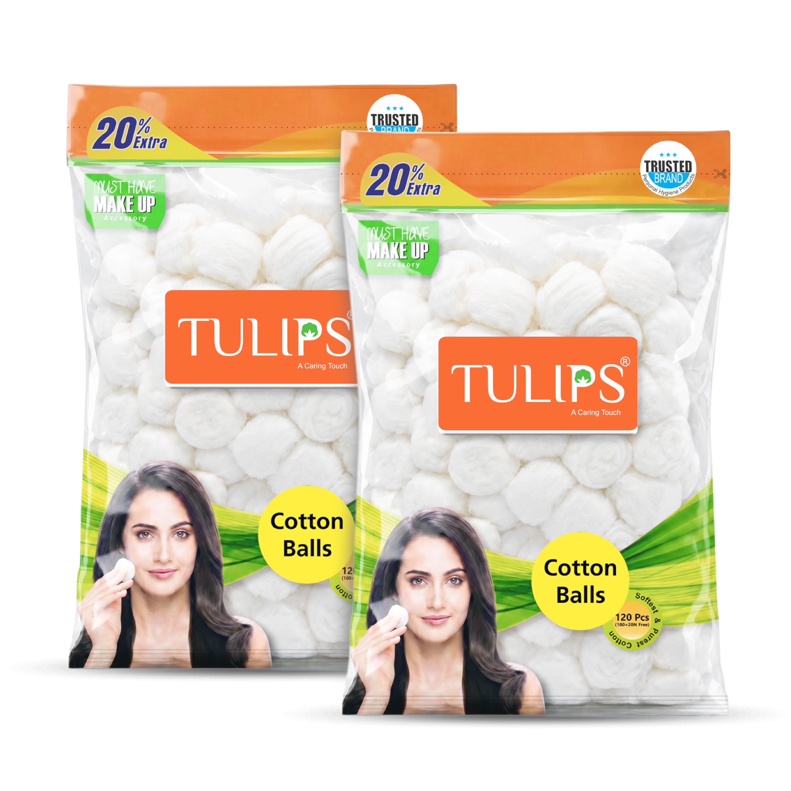 Tulips White Cotton Ball 100+20% Extra (Pack of 2, 240, count)-image-22