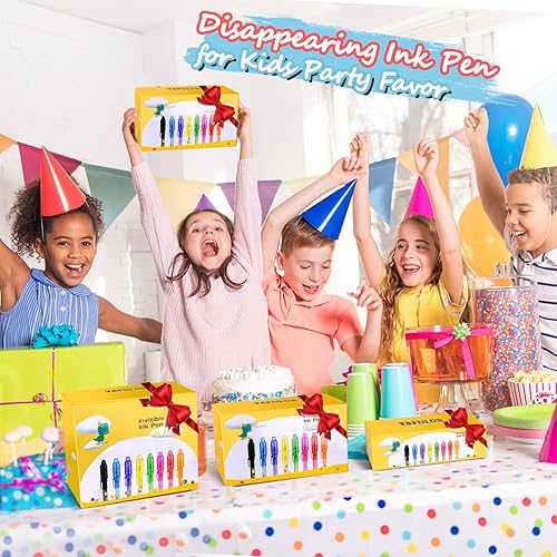 Miniatura 5 de TAFULOR Bolígrafo de tinta invisible para niños, recuerdos de fiesta de cumpleaños para niñas y niños, bolígrafos espía con luz UV, marcadores
