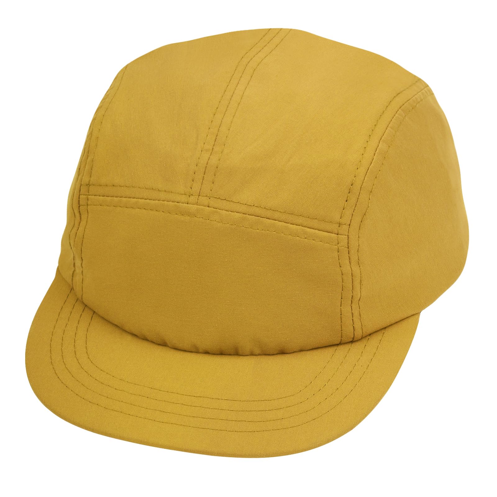 5 Panel Hat for Men, Quick Drying Sun Hat Unique Design Short Brim Bump Cap