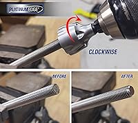 Vista 3 de PLATINUMEDGE Herramienta de desbarbado de chaflán externo, hoja de carburo YG8, broca de desbarbado, herramienta de eliminación de rebabas, vástago