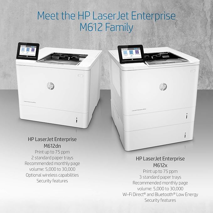 Impresora dúplex monocroma HP LaserJet Enterprise M612dn (7PS86A) :  Productos de Oficina - Amazon.com