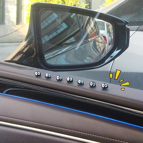 Miniatura 7 de 10 piezas de lindos accesorios para espejo retrovisor de automóvil, decoración divertida para tablero de instrumentos para bonitos regalos de