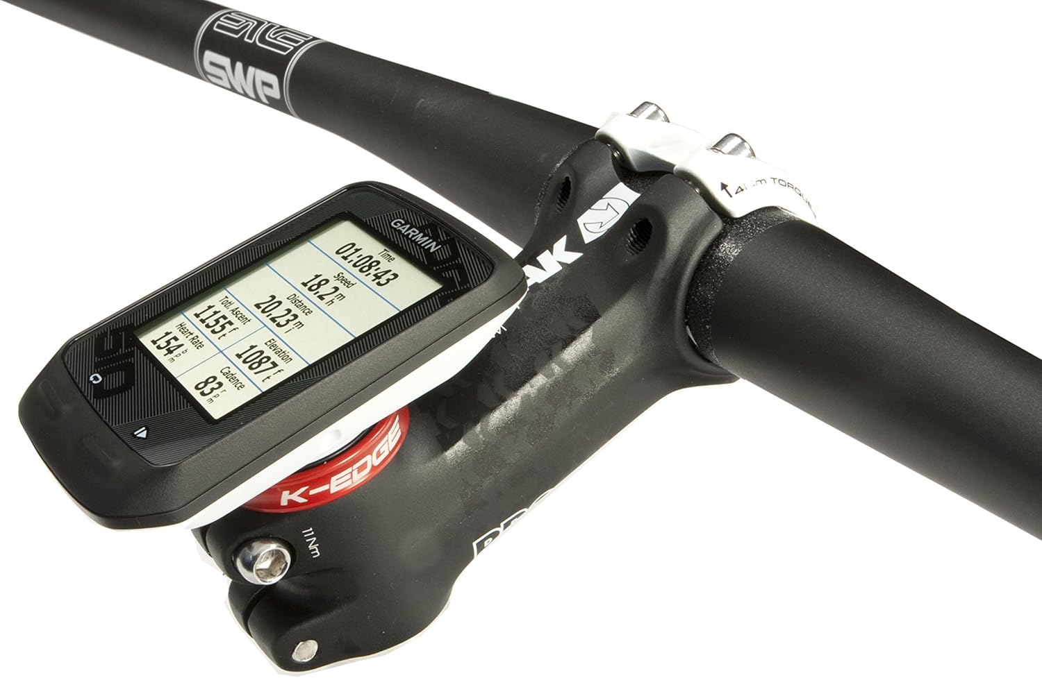 K-Edge | Gravity Top Cap Bicycle Computer Mount | Garmin | Black
