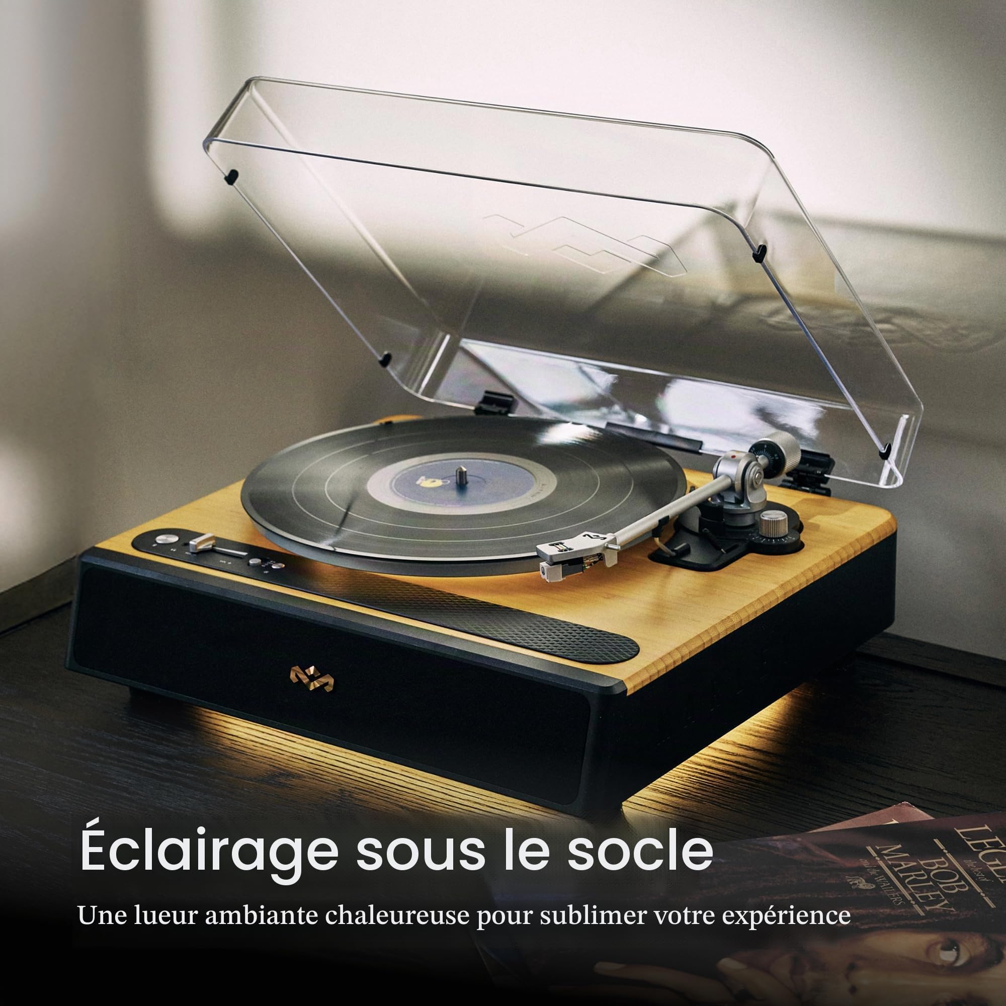 House of Marley Soul Rebel Platine Vinyle Bluetooth avec Haut-parleurs