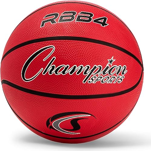 Vista 40 de Champion Sports® Rubber Basketballs – Heavy Duty Pro-Style, Indoor/Outdoor Use, Premium Basketball Equipment for Physical Education, Various Sizes &
