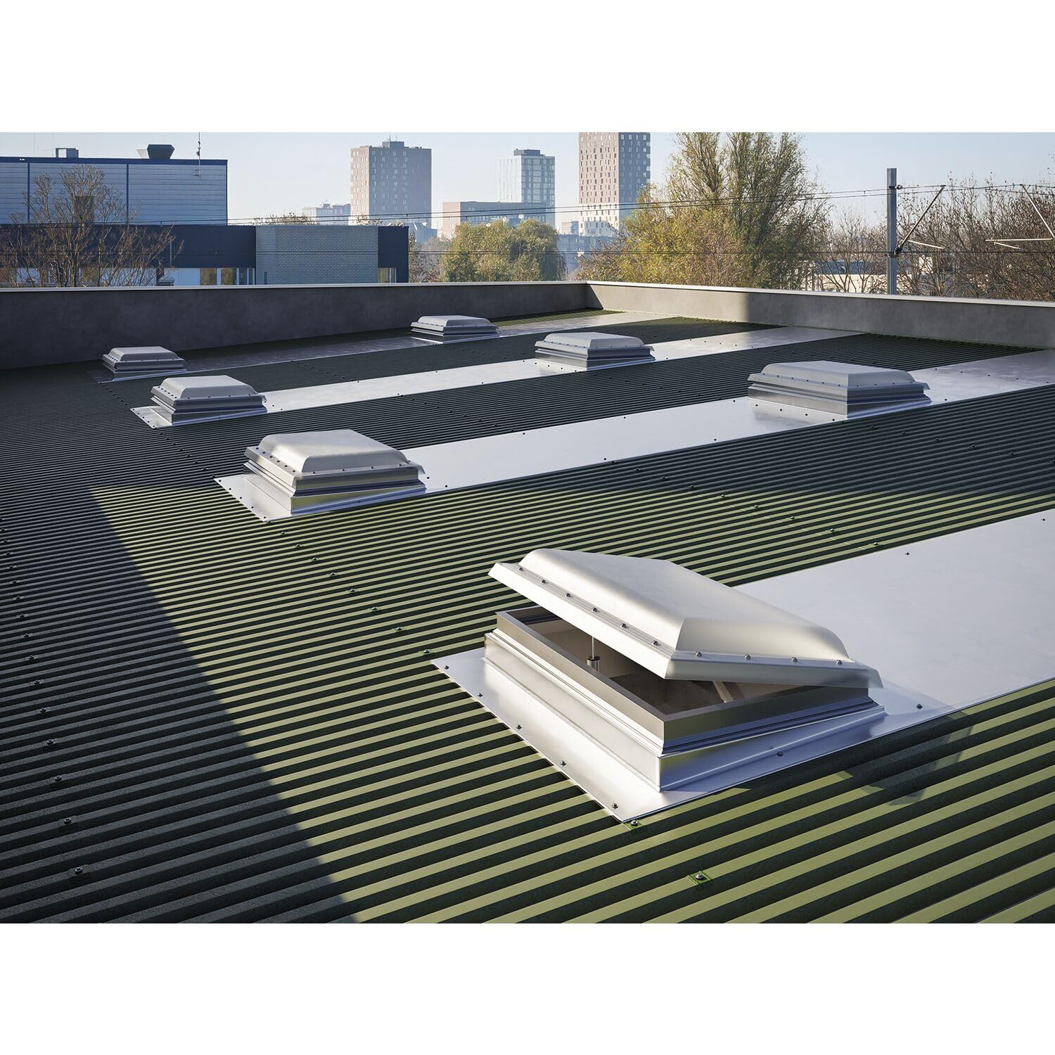 COMUNELLO Abreventanas con accionamiento de husillo Fast 50 230 V, carrera de 300 mm, aluminio gris