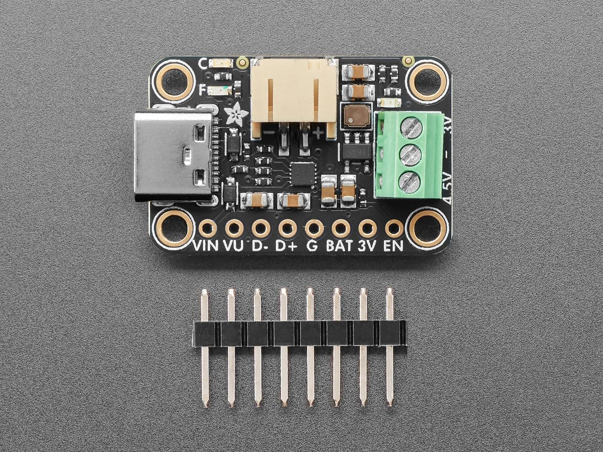 Adafruit bq25185 USB/DC/Solar Ladeschaltung mit 3.3V Wandler, 6092