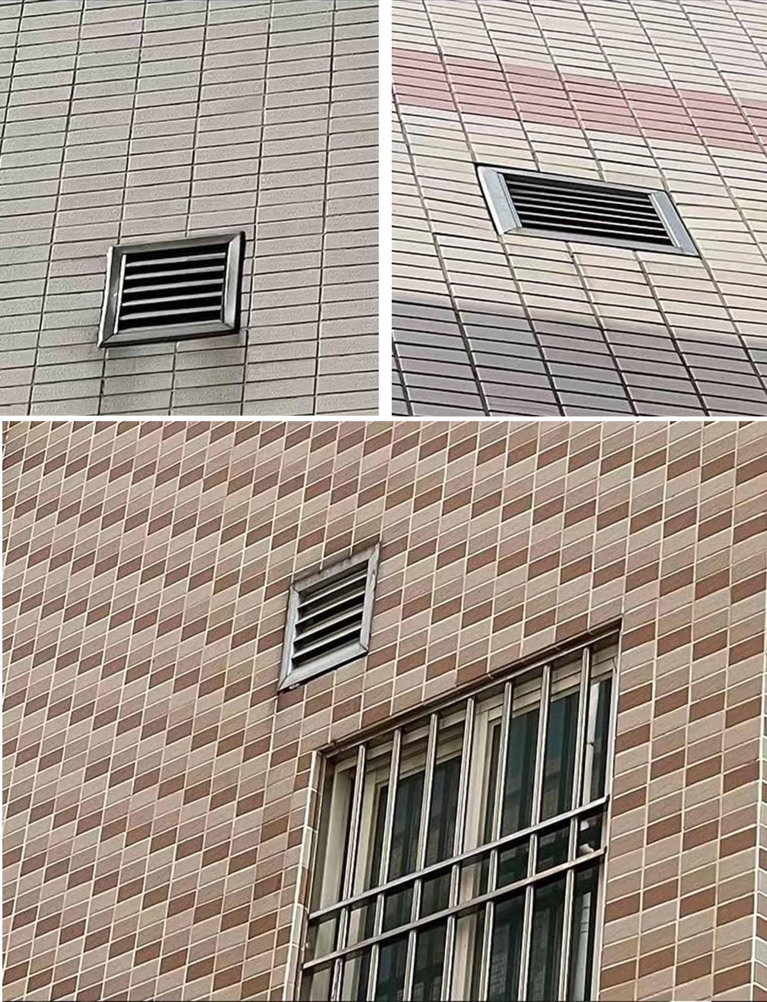 Rejilla de ventilación manual con cuchillas ajustables para ventilación montada en la pared