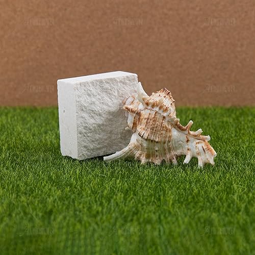 Miniatura 5 de AUEAR, Paquete de 4 plantas verdes artificiales de simulación de musgo artificial para decoración de paisajes, flores, manualidades