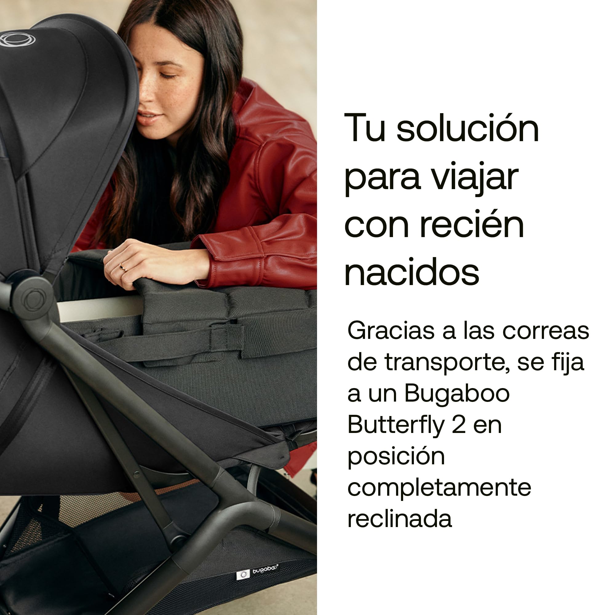 Bugaboo Nido para Bebés, Capazo Portátil 2 en 1 para Recién Nacidos