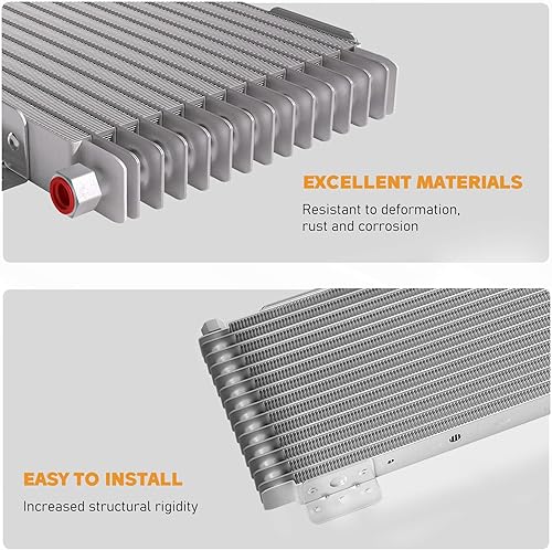 Miniatura 4 de 40k Transmisión Cooler Kit LPD47391 baja presión caída Trans Cooler 40,000 GVW con hardware de montaje