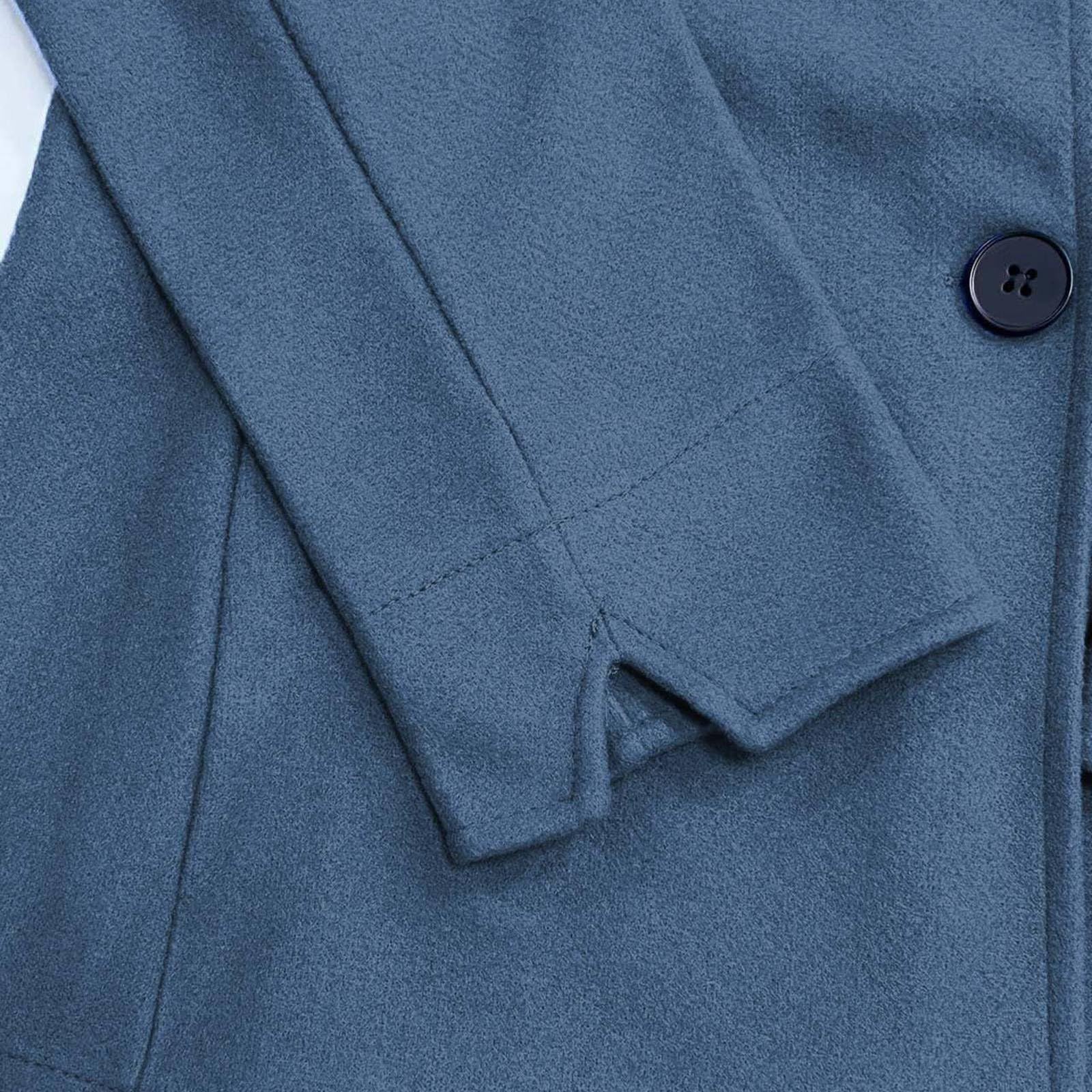 Cazadoras Mujer Trench Abrigos Talla Grande Chaqueta con Bolsillo Elegante Gabardina Corta Gabardinas Primavera Ropa Paño Entretiempo Abrigo Casual Otoño Corto