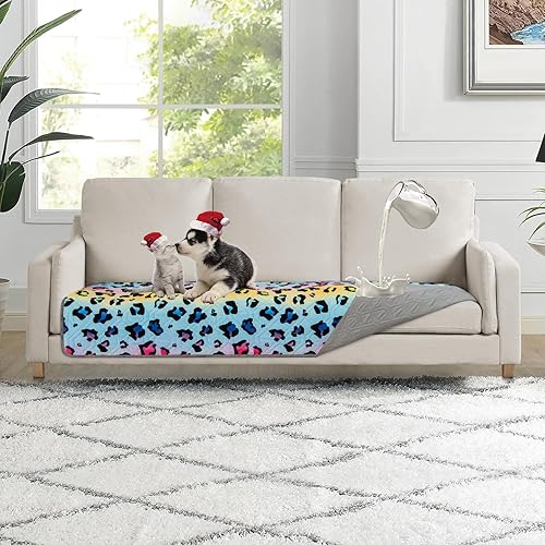 Topthumbs Funda impermeable para cama de perro de 30 x 70 pulgadas, almohadilla reversible reutilizable para niños, mascotas, perros, gatos, manta