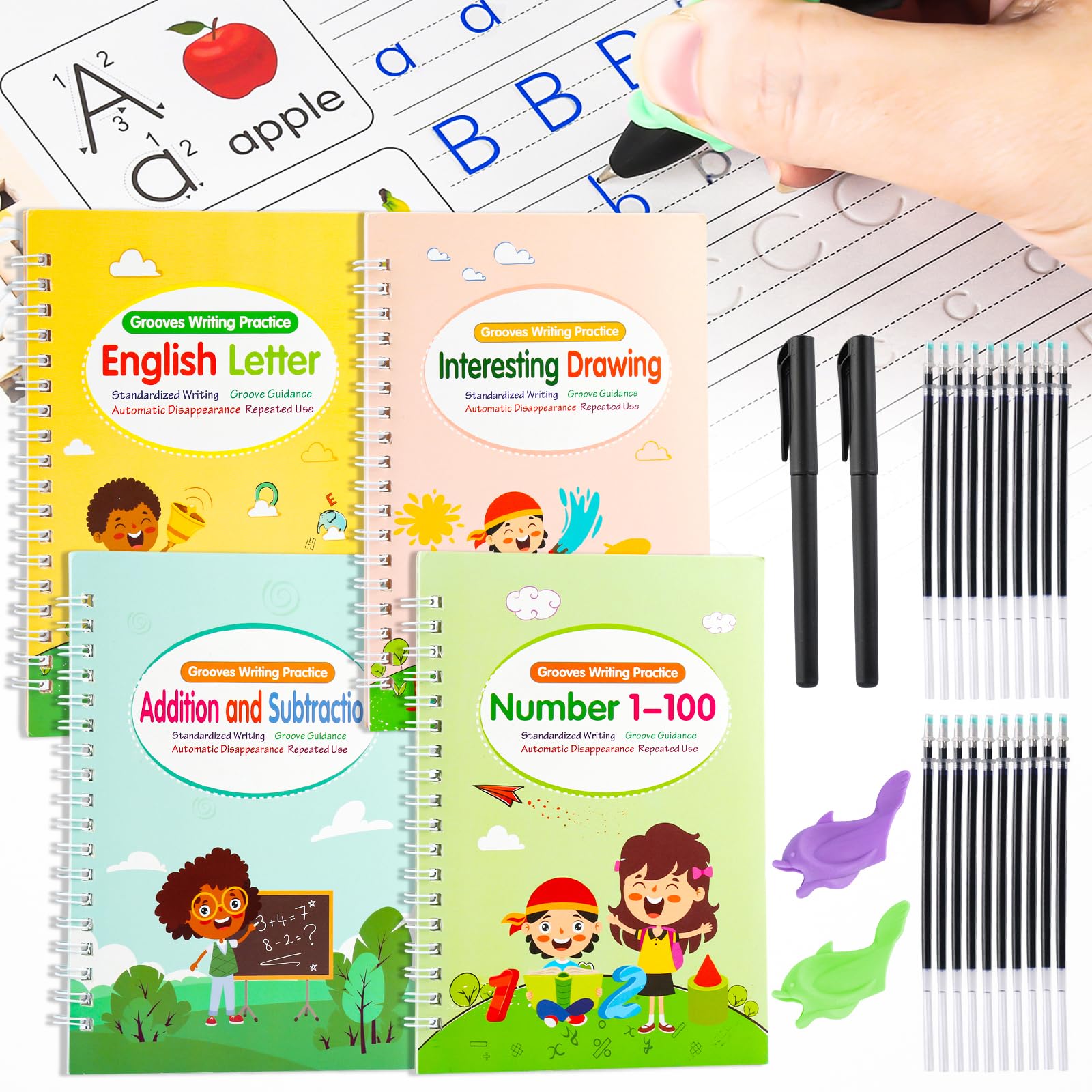 4 Pack Handwriting Practice Books